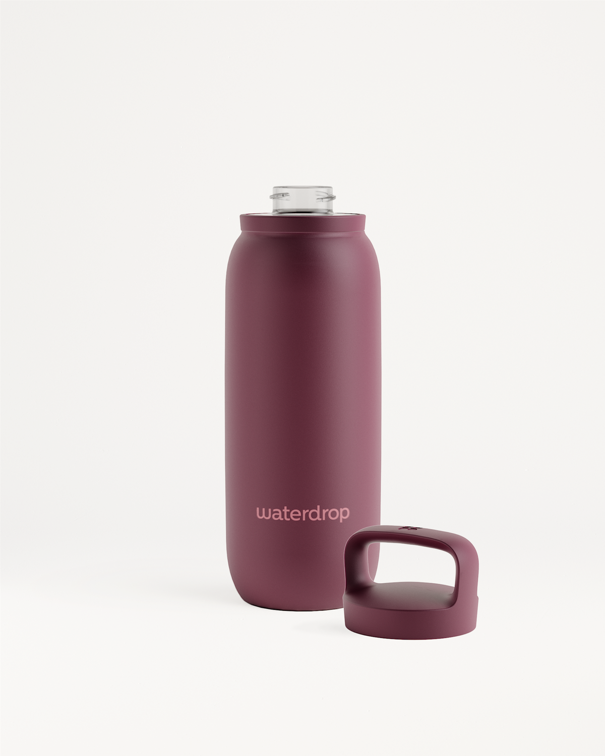 All-Purpose Thermo · Spout Lid, purple water bottle.